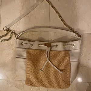 Unicai Faux Straw Leather Bag